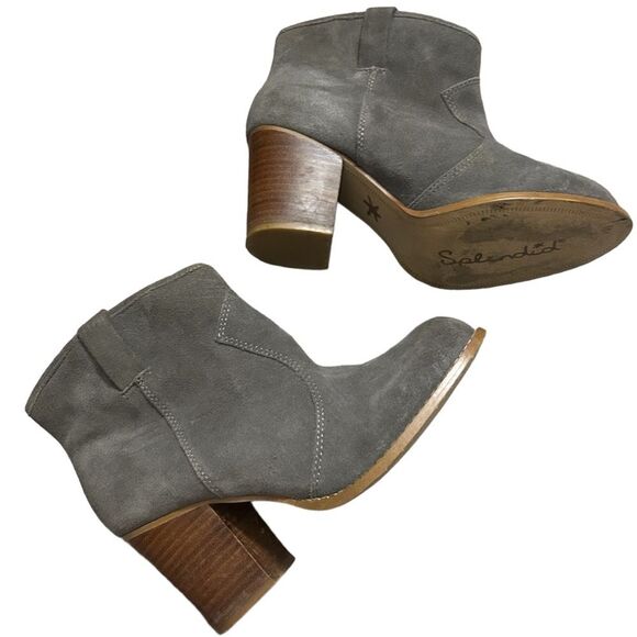 Splendid Lakota Grey High Heel Booties Size 7.5 - Picture 3 of 9